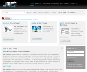 jmfsolutions.net: Integrated technology web website design hosting internet phone sip it services fairhope daphne mobile pensacola
JMF Solutions utilizes the latest innovations in ecommerce, e-marketing (web, seo and application development), e-business (computer, network and  telecommuncations) and traditional IT services to meet the needs of our customers.