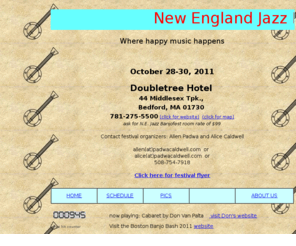 nejbf.com: NEJBF - New England Jazz Banjofest home
banjo jazz Dixieland New England Jazz Banjofest