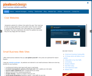 pixels.net.nz: » Small Business Web Design – Editable Websites to grow your business
Update your website easily. Get better Google rankings. Promote your site online & offline