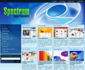 spectrum.hr: Spectrum Software d.o.o.
Spectrum Software d.o.o., Slavonski Brod - Izrada i dizajn web stranica, web aplikacija, multimedia, prezentacija ,grafički dizajn