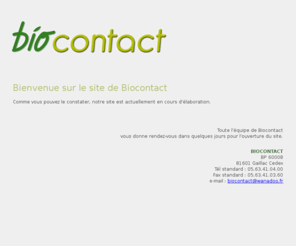 biocontact.fr: En construction
site en construction