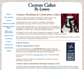 customcakes.biz: Custom Wedding & Birthday Cakes in Glasgow
Custom Cakes is a Glasgow based cake maker specialising in tasty and quality Wedding cakes and Bithday cakes