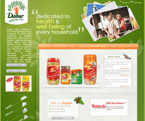 daburbabyoliveoil.com: Dabur Celebrate Life
Dabur India Limited is the fourth largest FMCG Company in India with interests in Health care, Personal care and Food products. Building on a legacy of quality and experience for over 100 years, today Dabur has a turnover of Rs.2233.72 crore with powerful brands like Dabur Amla, Dabur Chyawanprash, Vatika, Hajmola & Real.