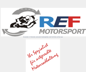 ref-motorsport.com: Motorradvermietung München
REF Motorsport - Ihr porfessioneller Partner für artgerechte Motorradhaltung - Motorradbekleidung, Motorradvermietung,
Motorradverleih, Service etc., Starnberg, Tutzing, Weilheim, Gauting, Murnau, Peißenberg, Penzberg, Bernried, Seeshaupt, Diessen, Inning