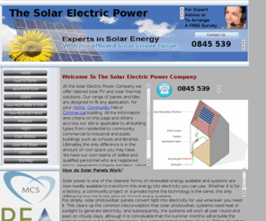 solarelectricpowercompany.co.uk: The Solar Electric Power Company
Solar Electric Panel Installers, Solar Power