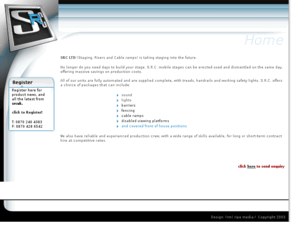srcuk.com: Stages, Risers & Cables :  Mobile Stages, Mobile Space, Decking & Ramps, Barriers & Fencing etc....
Leading supplier of professional automated stage equipment, aluminium barriers, fencing and cable management systems.