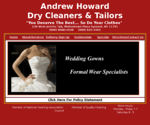 andrewhowarddrycleaners.com: www.AndrewHowardDryCleaners.com - Andrew Howard Dry Cleaners - Dry Cleaners
www.AndrewHowardDryCleaners.com - Andrew Howard Dry Cleaners - Dry Cleaners