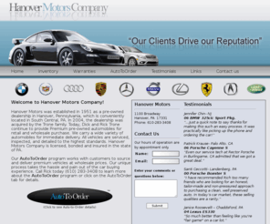 autotoorder.com: Hanover Motors : Hanover car dealer, used cars in Hanover, PA
