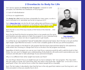 bflcoach.com: Body-for-Life Drawbacks - How to Overcome Them
The Body-for-Life Program is based on solid principles and is a great starting point, but there is still room to improve ...