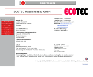 ecotec-weyhe.de: Impressum
