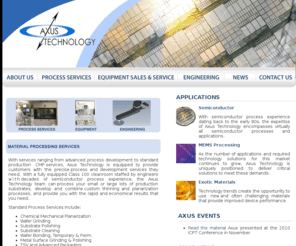 grinding-foundry.net: Axus Technology: CMP, Semiconductor Process Services
Axus Technology provides leading edge equipment and process solutions for surface  processing applications, including polishing, grinding and lapping