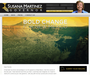 susanamartinezforgovernor.com: Governor-Elect Susana Martinez
Together, we can make New Mexico safe, prosperous and free of corruption.