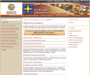 myfloridasuncom.com: SUNCOM / Department of Management Services - DMS
The administrative arm of the State of Florida government