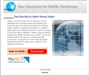 spiderformysql.com: SpiderForMySQL.com
Data sharding by Spider Storage Engine