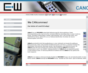 cabtrol.com: EIFELWERK-Gruppe - CANcommeo - We CANcommeo!
Der zuverlässige OEM-Dienstleister für die Kraftfahrzeugindustrie. Wir sind ein weltweit anerkannter Zulieferer der Kraftfahrzeug-, Maschinenbau-, Luftfahrt- und Elektronikindustrie.
