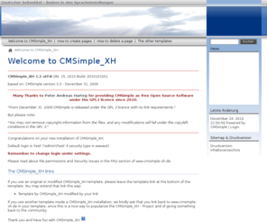 peloschek.com: Deutscher Seitentitel - ändern in den Spracheinstellungen - Welcome to CMSimple_XH
Deutsche Description - zu ändern in den Spracheinstellungen