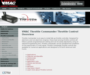 throttlecommander.com: Throttle Commander Throttle Controls - VMAC
VMAC designs and manufactures Throttle Commander Throttle Controls.