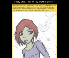 fuzzy-dice.net: Fuzzy Dice and Panda-Boi
Your home for RPG gaming, webcomics, and art, all in one place.