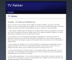 tvpakker.org: TV Pakker
