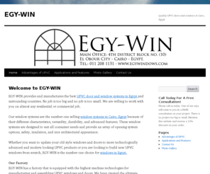 egywindows.com: EGY-WIN
Quality UPVC doors and windows in Cairo, Egypt.