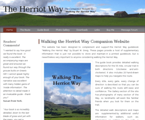 herriotway.com: Home: The Herriot Way
Walking The Herriot Way Companion Website, supporting the Herriot Way guidebook of the same name, written by Stuart W. Greig.