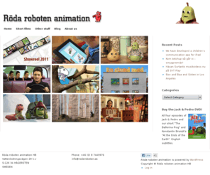rodaroboten.se: Röda roboten animation
 