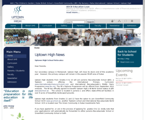 uptownhigh.ae: Uptown High School
Uptown High is a coeducational school implementing the International Baccalaureate's Middle Years Programme (MYP).