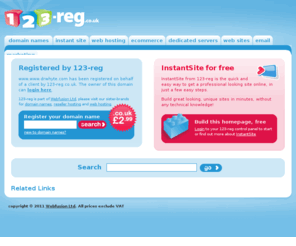 drwhyte.com: Domain name registration & web hosting from 123-reg
Easy domain name registration with free homepage, including .co.uk, .com, & .eu domain names. Register your cheap domain names today.