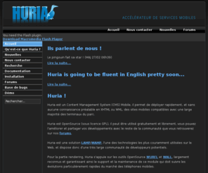 huria.fr: Huria - Accueil
Huria, le CMS Mobile opensource