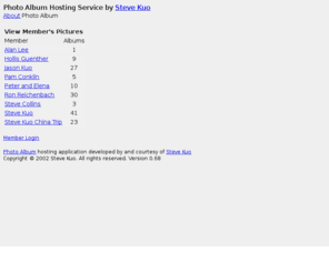 kuophotos.com: Photo Album Hosting Service by Steve Kuo
