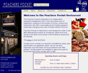 poachers-pocket.com: Poachers Pocket - Home
Poachers Pocket Restaurant - Independent restaurant in Haslemere, Surrey offering reasonably priced, freshly prepared seasonal menus in a comfortable Grade II listed building