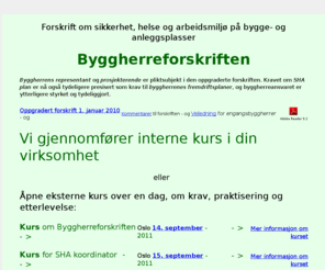 byggherreforskriften.no: Byggherreforskriften
Oppdater din kunnskap om byggherreforskriften