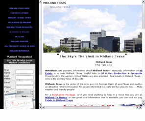 midlandtexasrealestatelistings.com: Midland TX Homes
Helping Buyers and Sellers with Midland TX Homes and real estate