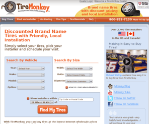 mytiremonkey.com: Lowest Priced Tires - TireMonkey
TireMonkey is an online tire retailer who provides the lowest price tires.
