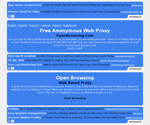 openbrowsing.com: Open Browsing - Facebook Proxy, Free Online Proxy Service
Access Restricted Sites such as MySpace or Bebo at work or at school anonymously