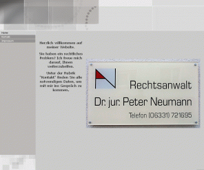 anwalt-neumann.de:  - Home
RA Dr. jur. Peter Neumann Pirmasens