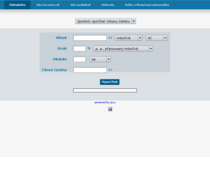 finkulacka.sk: Finančná kalkulačka

