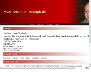 sebastianrudolph.com: Sebastian Rudolph
Webpage of Sebastian Rudolph