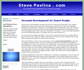 stevepavlina.com: Personal Development for Smart People - Steve Pavlina
Steve Pavlina:  Personal development for smart people