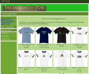 thesasquatchstore.com: The Sasquatch Store - Printfection.com
The finest in Sasquatch-themed merchandise. Your source for all things Bigfoot!