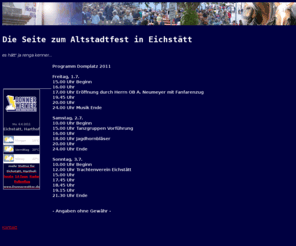 altstadtfest-info.de: Altstadtfest in Eichstätt
Das Altstadtfest in Eichstätt