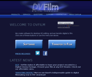 dvfilm.com: DVFilm - Digital to Film Transfers, Raylight Software for Desktop HD editing
