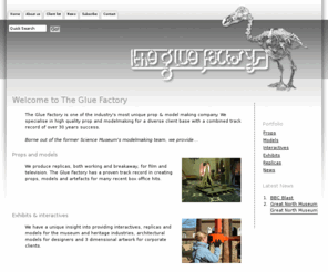 gluefactory.co.uk: Film, TV, exhibition and museum modelmakers in London
