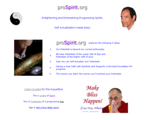 prospirit.org: proSpirit - Progressing Spirit
proSpirit.org - Entertaining and Enlightening progressing Spirits