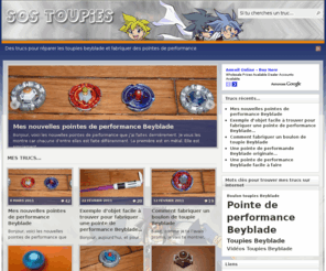 sostoupies.fr: Réparer et fabriquer une pointe de performance de toupies Beyblade.>
Comment réparer et fabriquer une pointe de performance de toupies beyblade. Trucs et astuces proposés à partir de petits objets en plastique.