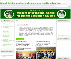 wisdom.edu.ph: Welcome to www.wisdom.edu.ph
Joomla! - the dynamic portal engine and content management system