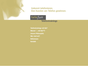 consulting-the-consultants.com: telefun - Telefontrainings und -akquisition
Durch unsere Seminare lernen Sie die Grundlagen erfolgreichen Telefonmarketings. Neben der Neukunden- und Kaltakquise (Outbound) sammeln Sie Erfahrung in den Bereichen Reklamationsbehandlung, Call-Center, Inbound, Kommunikation etc. 