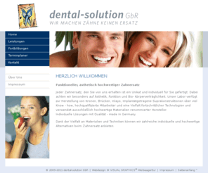 dental-solution.net: dental-solution GbR
dental-solution, Dental-Labor Bauroth-Krumbein, 53332 Kardorf (Bornheim), Zahntechnische Lösungen: Zahntechnik u. Zahnersatz