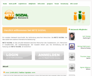 netz-sozial.de: NETZ SOZIAL Das soziale Netzwerk für Sozialberufe, Sozialarbeit, Sozialpädagogik und das Sozialwesen.
NETZ SOZIAL Das soziale Netzwerk für Sozialberufe, Sozialarbeit, Sozialpädagogik und das Sozialwesen.