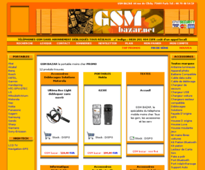 gsmbazar.net: GSM Bazar - Vente et déblocage de téléphones portables et accessoires
GSM Bazar vous propose des accessoires pour téléphones portables, gsm en france, batteries, kits mains libres, oreillettes, housses, chargeur... GSM BAZAR - 44 rue de Clichy - 75009 Paris - Tl : 08 70 40 54 19